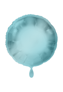 Folienballon 45cm Rund Hellblau